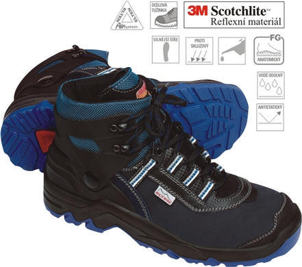 Kotníková obuv s BIOMEX technologií S2 - DINO modré